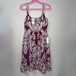 NWT Ann Taylor Floral Linen Midi Dress Size 6